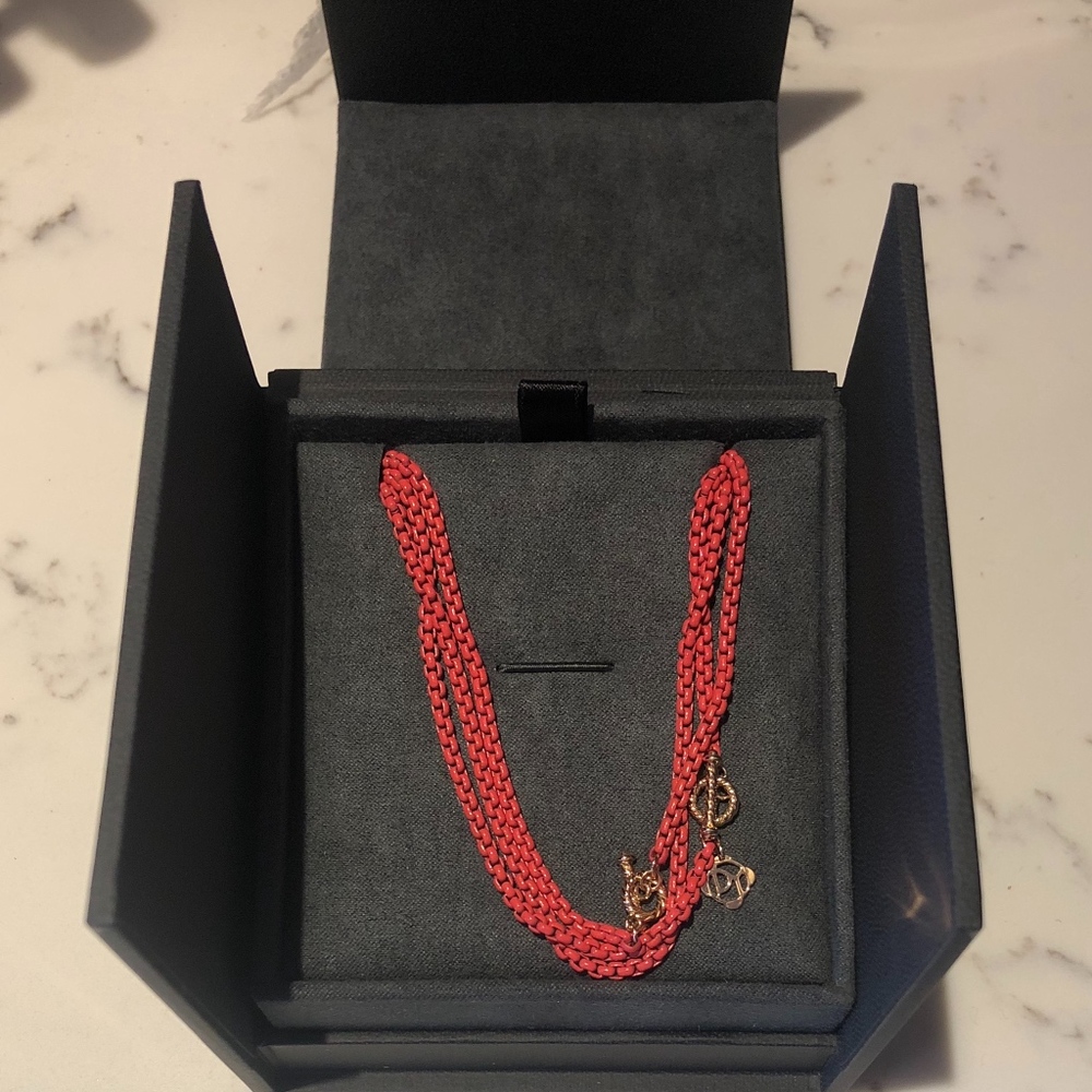 Bel Aire Chain Necklace with 14K Rose Gold Accents